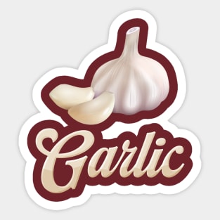 Garlic lover, Garlic Head, Garlic gift Sticker